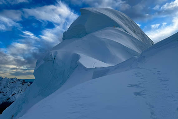 chopicalqui Climb in the Cordillera Blanca Huaraz Peru