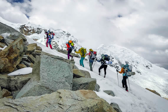Nevado climbing-ishinca Climb